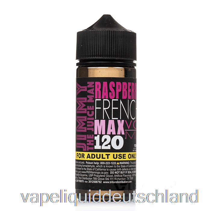 Himbeer-Französisch – Jimmy The Juiceman – 120 Ml, 6 Mg Vape-Flüssigkeit